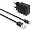 Superer Micro USB Caricatore Compatibile con Kindle Fire HDX 8.9 pollici Fire 7 Kids Edition HDX 7 pollici HD 6 Alimentatore di rete Cavo di Ricarica Adattatore 5V 2A 10W