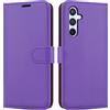 iCatchy per Samsung Galaxy A54 5G Custodia a portafoglio in pelle con supporto in TPU, porta carte e cavalletto per Samsung A54 5G Phone (Lilla)