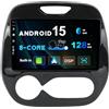 BXLIYER [6GB+128GB] Android 15 IPS Autoradio Per Renault Kaptur Captur (2014-2019) - Senza fili CarPlay/Android Auto - LED Camera + MIC - DAB Fast-boot Volante 360-Camera WIFI DSP - 2 Din 9 Pollici