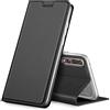 Verco Huawei P20 Pro Cover, Custodia a Libro Pelle PU per Huawei P20 Pro Case Booklet Protettiva [magnetica integrata], Nero