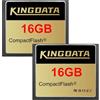 KINGDATA Scheda compact flash 16GB 2Pezzi memoria card CF400X FAT32 Tipo I per Fotocamere Digitali Vintage