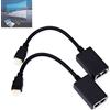 Zerone Adattatore HDMI 1080p Ricevitore e Trasmettitore su Cavo LAN Cat5e/Cat6, Estensore HDMI fino a 30 m, Balun Ethernet per Collegamento Audio/Video, Compatibile con TV, Monitor, Proiettore