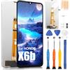 ARSSLY Display LCD per Honor X6b Schermo LCD per Honor X6b JDY-LX1 JDY-LX2 6,56 Pollici Schermo di Ricambio Touchscreen Digitizer Full Assembly con Riparazione Kit, Nero senza Telaio