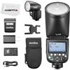Godox V1Pro F Testa Rotonda Della Macchina Fotografica Flash 2.4G X Wireless HSS 76Ws E-TTL Li-ion Testa Rotonda Della Macchina Fotografica Speedlight Con Flash Esterno SU-1 per Fujifilm