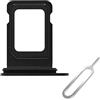 Cemobile Supporto per slot per scheda SIM di ricambio per iPhone 14 Pro e 14 Pro Max (versione singola SIM) con anello di tenuta in gomma impermeabile (nero spazio)