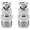 Oumefar Connettore maschio BNC a presa femmina UHF RF prolunga coassiale adattatore cavo connettore confezione 2