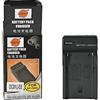 DSTE® DC01U - Caricabatteria da viaggio e da auto Compatibile per batteria Sony NP-FM50 NP-FM55H NP-FM500H NP-QM71 NP-QM91 NP-QM51D NP-QM71D NP-QM91D NP-F550 NP-F750 NP-F970