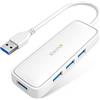 iDsonix Hub 3.0 Usb Alimentato, 4 Porte Ultra-Sottile Hub USB da 5 Gbps per Trasferimento Dati, Sdoppiatore Usb per Laptop, MacBook, Mac Pro, iMac, XPS, PC