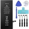 Batt - Kit di sostituzione della batteria per iPhone 4S tra cui cacciavite, ventosa, strumento di leva - riparazione smartphone fai da te, riparazione batteria, aggiornamento batteria iPhone,