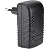 KIMISS Adattatore Poe Alimentatore Poe Nero 48V 0.5A Wall Poe Iniettore Adattatore Ethernet IP Phone Camera Alimentazione Spina UK