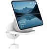 HomeMount Supporto da Parete per Show 11 e Dot Max, Supporto Universale per HomePod Mini, Google Nest Mini, Nest Wi-Fi Point & Cam - Salvaspazio con Gestione Cavi Integrata (Bianco - 1P)