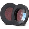 SOULWIT Cuscinetti Auricolari Ricambio in Gel Raffreddamento per Teufel Real Blue NC/Real Blue/Real Pure (2020) Cuffie, Cuscinetti Auricolari con Tessuto di Seta Ghiacciata, Schiuma Antirumore - Nero