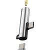 zoyuzan Adattatore jack audio USB C a AUX (2 in 1), 3,5 mm, microfono jack e cavo di ricarica di tipo C, splitter DAC per auto, ricarica USB, compatibile con Samsung per Apple iPhone 15 Pro Max per iPad