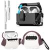 LEWOTE 3 in 1 Compatibile con Apple Airpods Pro (2a/1a Generazione) Custodia Protettiva Divertente e Carina con Kit di Pulizia e Portachiavi (Squalo)