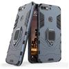 MaiJin LuluMain Compatibile con Huawei Y7 Prime (2018) Cover, Custodia Armor Anello Cavalletto (Funziona con Il Supporto Magnetico per Auto) Case Paraurti per Huawei Y7 Prime 2018, Honor 7C (Blu Navy)