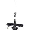 HYS Antenna CB da 27 MHz con supporto magnetico, compatibile con radio portatili e scanner Cobra, Midland, Uniden, Maxon (BNC)
