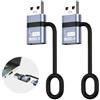 Liaoan Weiyu Adattatore USB a USB C, 2 pezzi, adattatore da tipo C a USB 3.0, trasferimento dati da 5 GB, per i-Phone 16 15 14 Pro Max, i-Pad 10 11...