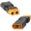 QIANRENON Placcato oro XT60 Aeromodellismo Pile Estensione Adattatore 30A XT60 Maschio a XT60 Femmina Li batteria Connettore Spina, per alimentazione esterna RC Modelli Droni Quadcopter, 2Pcs