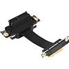 Gokelomg PCIE X1 - riser doppio ad angolo retto PCIe 3.0 X1 X1 X1 8 Gbps PCI Express 1 scheda riser - 5 cm