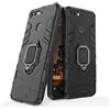 MaiJin Compatibile con Huawei Y6 (2018), Honor 7A, Honor7A Pro Cover, Custodia Armor Anello Cavalletto (Funziona con il Supporto Magnetico per Auto) Case Paraurti (Nero)