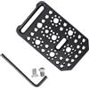 NICEYRIG Piastra per formaggi per macchina fotografica, Piastra di formaggio multifunzionale compatibile con FX3/FX30/BMPCC 6K Pro con fori di posizionamento da 1/4 e 3/8