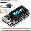 APKLVSR LoRa ESP32 V4 - Scheda di sviluppo + batteria da 3000 mAh, APKLVSR ESP32-S3 LoRa 32 V4 con antenne da 868 MHz e display OLED, Wi-Fi integrato Bluetooth SX-1262, per Arduino Meshtastic LoRaWAN