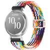 GIOPUEY Cinturini Compatibile con Garmin Lily 2, Cinturino in Morbido Nylon Intrecciato [Unisex] [Traspirante] - Rainbow Colors