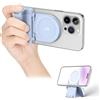 JJC Impugnatura magnetica per cellulare con telecomando Bluetooth per iPhone Air 17 16 15 14 13 e smartphone Android, supporto per telefono cellulare e treppiede, adattatore blu
