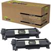 green gecko Toner XL per Brother TN-2510XL per Brother HL-L2400 DWE, HL-L2445DW MFC-L2835 DW, DCP-L2660 DW, MFC-L2827 DW MFC-L2860 DWE, TN2510XL 2 cartucce nero
