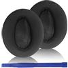 Adhiper Cuscinetti auricolari HD 450BT compatibili con Sennheiser HD 4.50BT, HD 4.50BTNC, HD 4.40BT, HD 350BT, cuscinetti auricolari con rete traspirante e memory foam (mesh/nero)