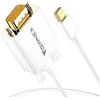 FOINNEX Cavo Mini Displayport a VGA, Cable Thunderbolt a VGA Adattatore, Microsoft Surface Pro 6 5 4 3 Cavi Mini DP a VGA per Mac, MacBook Pro Air, MS Surface Book a Monitor, Projector, TV, 2M/6.6FT