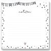 younikat Mousepad blocco note con motivo coriandoli I 21 x 21 cm I in carta 50 fogli I mousepad e blocco note per appunti in uno I dv471