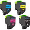 SANCTink Cartucce toner compatibili per Lexmark 71B20K0, 71B20C0, 71B20M0, 71B20Y0 CX317dn, CX417de, CX517de, CS317dn, CS417dn, CS517de 3000 pagine, nero, 2300 pagine, ciano magenta, giallo (4 pezzi)