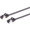 1aTTack.de Cavo LAN Cat 8.1 da 7,5 m, cavo di rete (1 pezzo), cavo Ethernet Cat 8 con connettore RJ45, sottile e sottile con velocità di trasmissione di 40 Gbps, nero, 7,5 metri