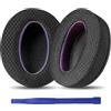 Adhiper Cuscinetti auricolari di ricambio per Sony WH-XB900N, WH-CH720N, WH-CH710N, WH-CH700N, MDR-RF895RK, con tessuto a rete migliorato e schiuma confortevole, colore: nero e viola