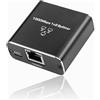 SinLoon Splitter Ethernet Gigabit, RJ45 da 1 a 2, Prolunga Ethernet con Alimentazione USB per Computer, Hub, Router, ADSL, Set-Top Box, TV