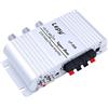Fasizi LP-808 12V Mini Amplificatore HiFi cablato Portatile con Alimentazione 3A per Telefono veicolare Domestico - Argento