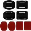 Fllyvly applicare a Kit Supporti Adesivi per Casco GoPro he surfboard mounts, Inclusi 2 Supporti Curvi e 2 Piatti, Adesivo 3M VHB 4991, Compatibili con GoPro Hero 12/11/10/9/8/7/6/5/4/3, per Sport d'Azione