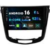 BXLIYER [6GB+128GB] Android 15 IPS Autoradio Per Nissan X-Trail Qashqai J11 Rouge(2014-2018) - Senza fili CarPlay/Android Auto - Camera + MIC - DAB Fast-boot Volante 360-Camera - 2 Din 10.1 Pollici