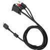 Socobeta Cavo di conversione audio flessibile, resistente e anti-interferenza, ad alta schermatura, design fedele, supporto cavo VGA ad alta definizione, monitor CRT per Dreamcast