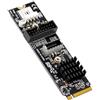 chenyang CY NVME NGFF M-Key Express Card su pannello frontale USB 3.1 e USB 3.0 20pin socket VL805 adattatore per scheda madre
