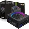 GAMEMAX RGB 1050G Alimentatore PC 1050W Full Modulares, 80 Plus Gold, LLC + DC‑DC, ARGB Sync, Condensatori giapponesi, ventola ARGB FDB da 140 mm, 9 funzioni di protezione, colore: Nero