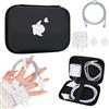 DiyGody Custodia Organizer con Kit di Protezione Caricabatterie 18/20W Compatibile con iPhone, Organizzatore Cavi Auricolare con Modello di 3D Angelo, Case Protettivi Impermeabile per Cavo USB-C