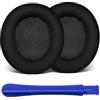 Aiivioll Cuscinetti di ricambio per cuffie SteelSeries Arctis, mesh e memory foam (nero)