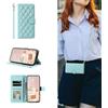 YANJIEER ESONG Cover Portafoglio per Xiaomi POCO M7 Pro 5G/Redmi Note 14 5G con Cinturino,Custodia A Libro In PU Pelle Flip Cover,Caso Antiurto Case per Donna Con Slot Per Schede,Magnetica,Supporto menta