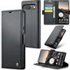 XKchatpt Custodia a Portafoglio in Pelle PU per Google Pixel 9/9 Pro con Blocco RFID, Porta Carte, Funzione di Supporto, Chiusura Magnetica, Custodia Protettiva Antiurto (Nero)