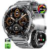 SUNKTA Smart Watch da uomo con batteria da 600 mAh/display AMOLED grande da 1,6, da uomo con 120 modalità sportive, frequenza cardiaca/contapassi, IP68, impermeabile per Android, iOS