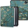 DINGGUAGUA Custodia per Tolino Vision Color 2024/Kobo Libra Color 2024/Kobo Libra 2 2021/Tolino Vision 6 2021 7 Pollice eReader,Cover in Morbido TPU con Funzione Supporto,Fiore
