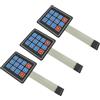 Aihasd 3PCS 3 * 4 12 Array Matrix tastiera SCM Esteso Interruttore a membrana Pannello di controllo tastiera