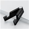 Hsupez Supporto per cellulare da tavolo, pieghevole e portatile, supporto per iPhone, supporto per cellulare, supporto universale compatibile con iPhone, Samsung, iPad, tablet, ecc. (nero)